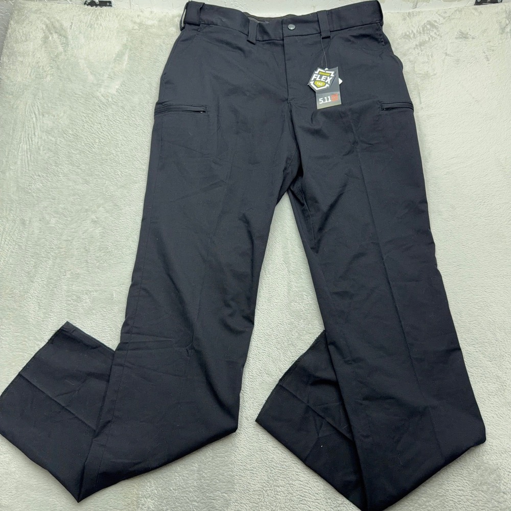 NEW 5.11 Tactical Pants Unhemmed Mens 36 Black Stryke PDU Twill Plus Flex